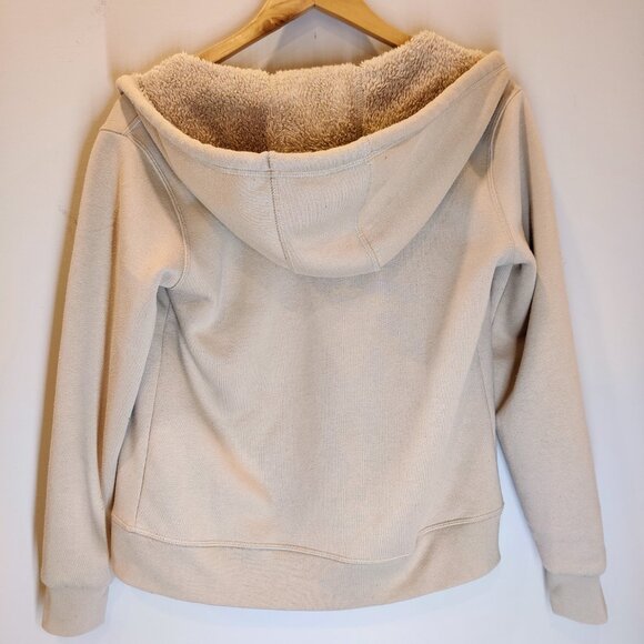 Sierra Design Sherpa-lined Interior Beige Tan Hoodie Small - Picture 4 of 6
